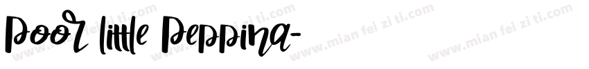 Poor Little Peppina字体转换